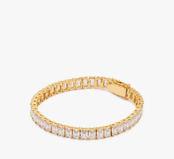 Image of Rainbow Joy Baguette Tennis Bracelet