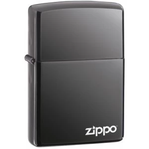 Image of Zippo With Logo Black Ice Lighter