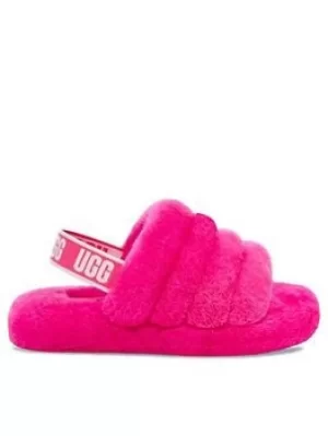 Image of UGG Fluff Yeah Slide Slipper, Rose, Size 12 Younger