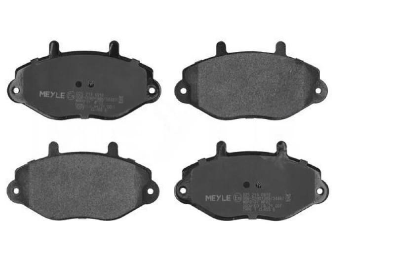 Image of MEYLE 025 214 6918 Brake pad set Front Axle, excl. wear warning contact, Original Quality, with anti-squeak plate Brake Pad Set,disc brake (402)