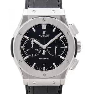 image of Classic Fusion Chronograph Titanium Automatic Black Dial Mens Watch