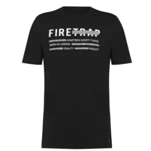 image of Firetrap T-Shirt Mens - Black