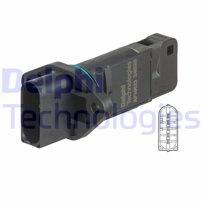 Image of DELPHI Mass air flow sensor DELPHI AF10623-12B1