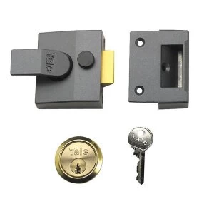 image of Yale Locks P84 Standard Nightlatch 40mm Backset DMG Finish Visi