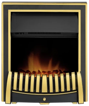 image of Adam Elan 2kW Electric Inset Fire - Brass