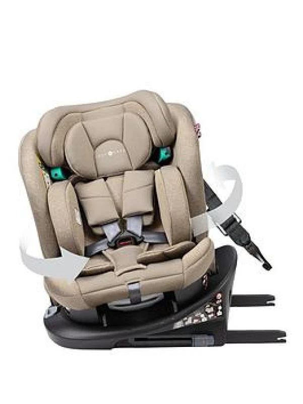 Image of Cozy N Safe Vesta 360° 40-150cm Child Car Seat - Ecru, Cream EST318-2