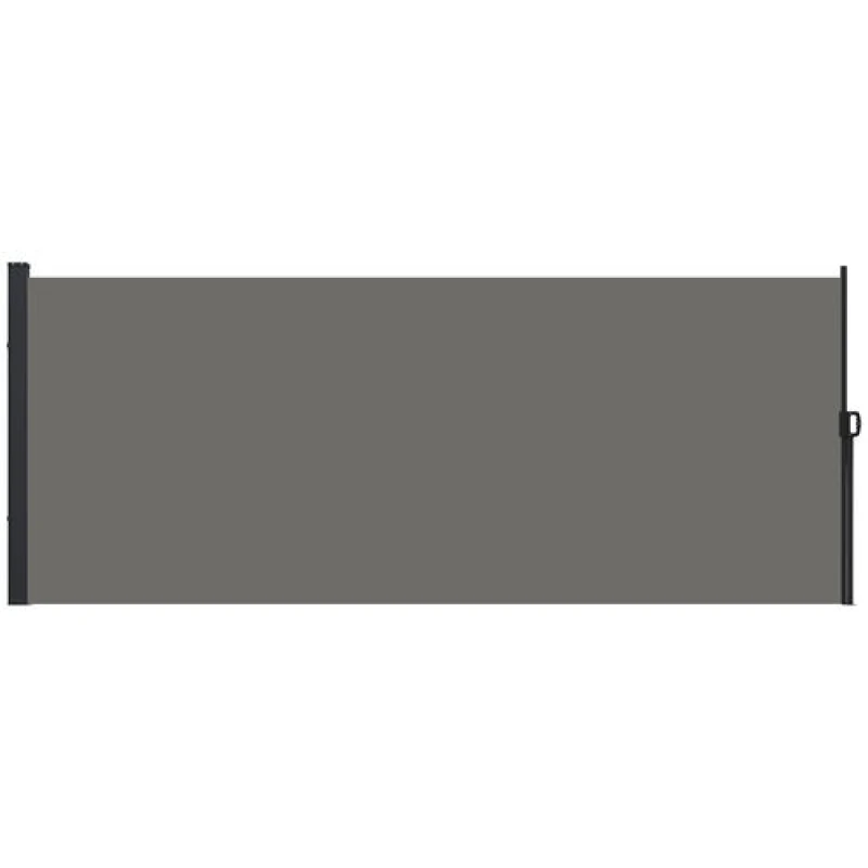 Image of Outsunny Side Awning Retractable, 400X180Cm, Dark Grey 840-258V01CG