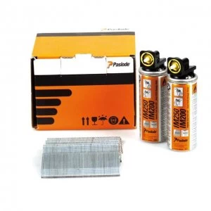 Image of Paslode 19mm IM65 Galvanised Straight Brads 2000 2 x Fuel Cells
