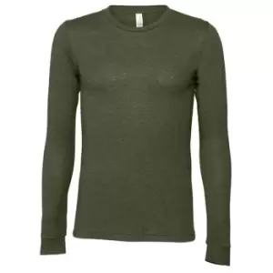 Image of Bella + Canvas Unisex Adult Jersey Long-Sleeved T-Shirt (XS) (Military Green)