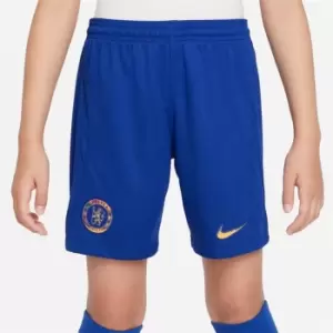 Nike Chelsea Home Shorts 2023 2024 Juniors - Blue