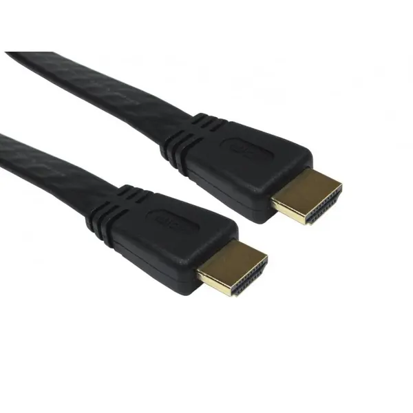 Image of Cables Direct 3m Flat HDMI 1.4 High Speed with Ethernet Cable