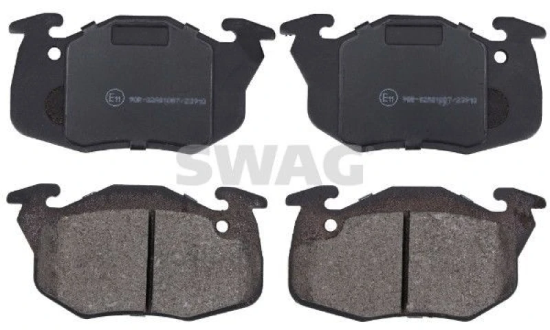 Image of Brake pad set SWAG 62 91 6192