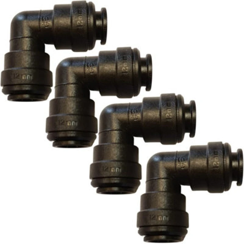 Image of John Guest Speedfit 12mm Union Elbow - Pm0312E (Pack Of 4)