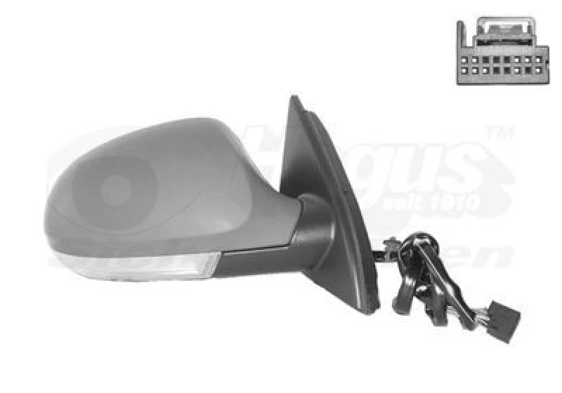 Image of VAN WEZEL Wing mirror VAN WEZEL 5839808