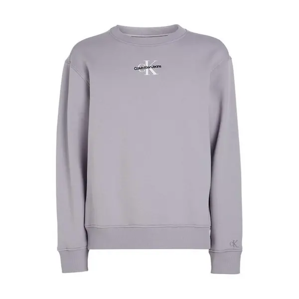 Image of Calvin Klein Jeans Monologo Crew Sweatshirt - Purple XS