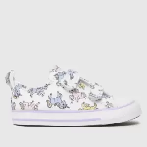 Converse Multi All Star 2v Lo Unicorn Girls Toddler Trainers