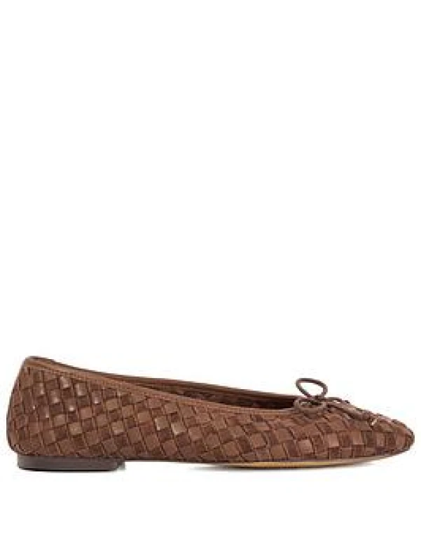Image of Dune London Womens 'Heat' Leather Ballet Pumps in Black Size: 3 Black Female 3