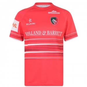 image of Kukri Leicester Tigers Away Jersey Mens - Red/White