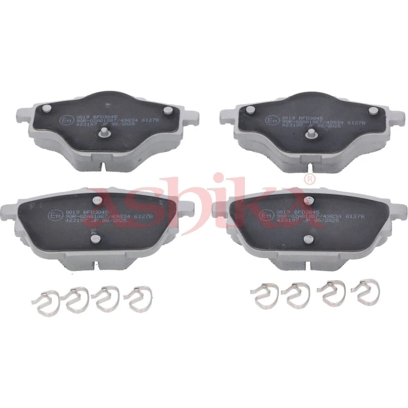 Image of ASHIKA Brake pad set ASHIKA 51-00-00019