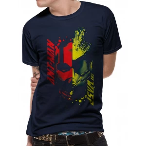 Image of Antman And The Wasp - Head Splat Mens X-Large T-Shirt - Black