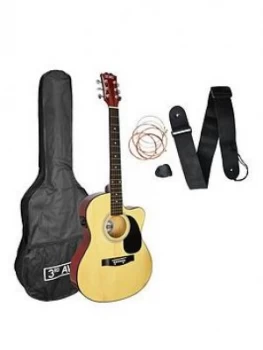 Image of 3Rd Avenue Cutaway Electro Acoustic Guitar Pack With Free Online Music Lessons