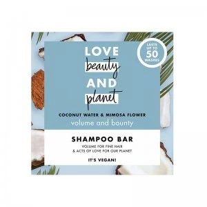 image of Love Beauty And Planet Coconut and Mimosa Shampoo Bar 90g