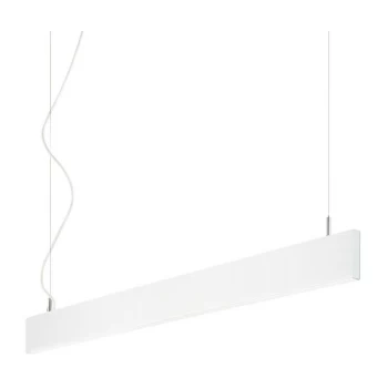 image of Ideal Lux Lighting - Ideal Lux Decorative Linear Integrated Pendant Light White, 4000K