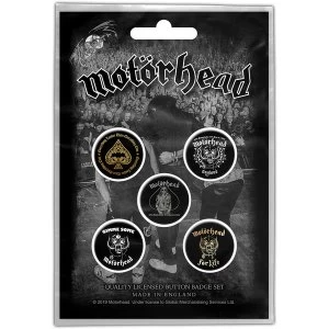 Image of Motorhead - Clean Your Clock Button Badge Pack