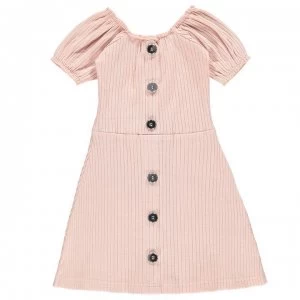 image of Firetrap Rib Dress Infant Girls - Lotus Pink