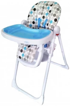 image of BeBe Style Hi Lo Burst Recline Highchair Blue