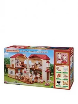 image of Sylvanian Families Sylvanian Red Roof Country Home Gift Set