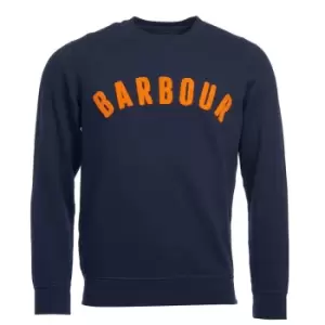 Image of Barbour Mens Prep Logo Sweatshirt Navy XXL