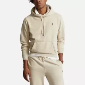 Image of Polo Ralph Lauren Logo-Embroidered Cotton-Blend Jersey Hoodie - L