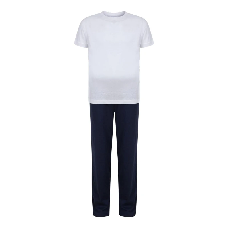 Image of Towel City Long Pyjamas in Off-White Size: 11-13 Years Off-White Unisex 11-13 Years