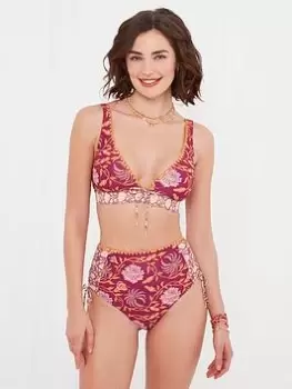 Image of Joe Browns Mexicano Boho Waist Brief -raspberry Multi, Pink, Size 18, Women