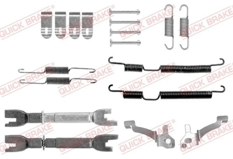 Image of QUICK BRAKE Brake shoe fitting kit QUICK BRAKE 105-0045S-02