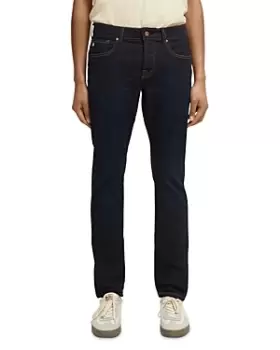 image of Scotch & Soda Ralston Slim Straight Jeans in Beaten Black