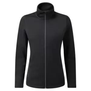 image of Premier Womens/Ladies Dyed Sweat Jacket (XL) (Black)