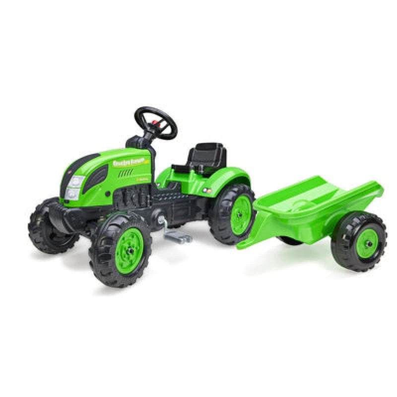 Image of TP Toys Falk Country Farmer Pedal Tractor With Trailer