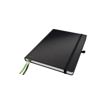 image of Complete Hard Cover Notebook A4 Squared Black - Outer Carton of 6