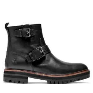 Timberland London Square Biker Boot For Her In Black Black, Size 7