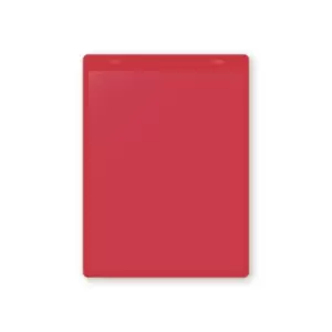 Image of Document pouches, magnetic, A5 portrait, pack of 10, red