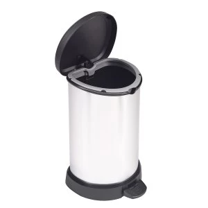 image of Curver 20L Deco Pedal Bin - Silver