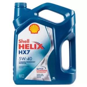 image of SHELL Engine oil Helix HX7 5W-40 Capacity: 4l 550053770