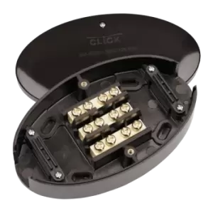 Image of Click Scolmore Essentials 60A Junction Box 3 Term Brown - WA222