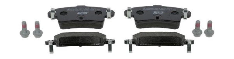 Image of JURID 573055J Brake pad set not prepared for wear warning indicator, with accessories Brake Pad Set,disc brake (402)