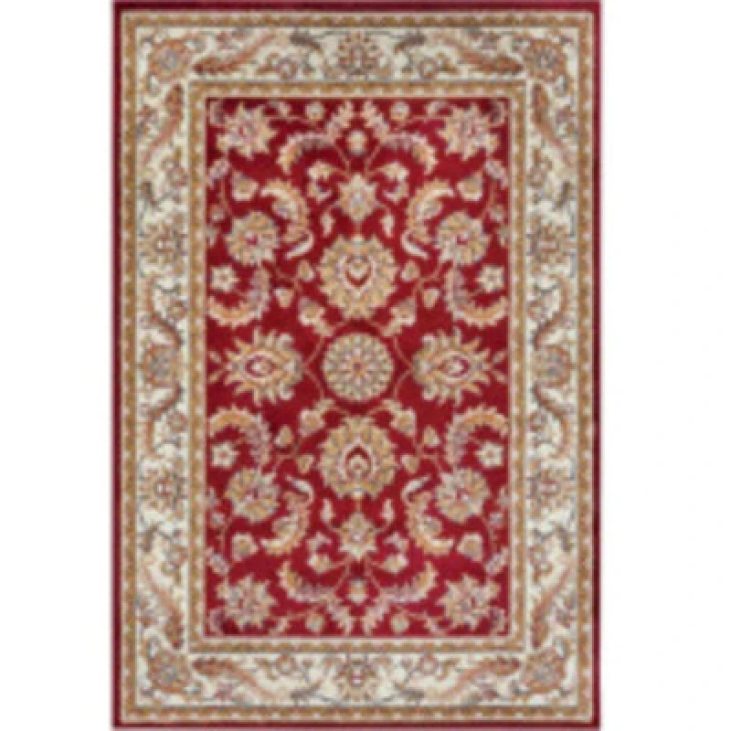 Image of THE RUGS Reni Luxor Oriental Vintage Short Pile Living Room Rug Runner in Red Size: 160cm x 235cm Red Unisex 160cm x 235 cm