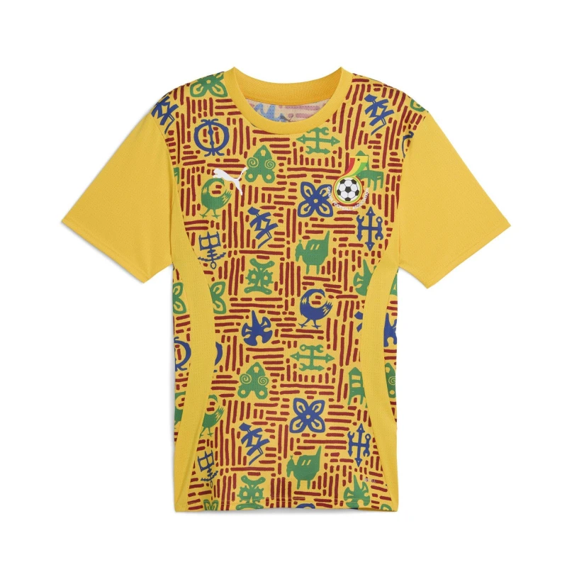 Image of Puma Gfa Premmatch Ss Jersey Football Shirt Mens Yellow male XS