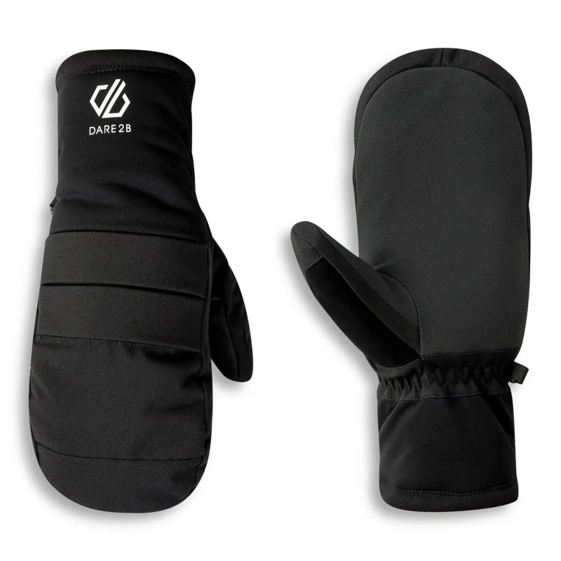 Image of Dare 2b Dare 2b Freeride Waterproof Breathable Stretch Insulating Mitten Gloves in Jet Black Size: X-Large Jet Black XL Unisex 5063516176725