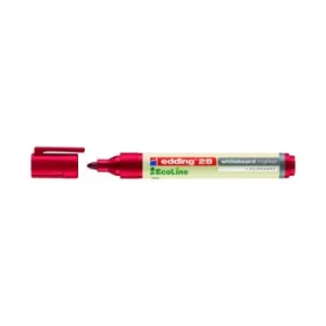 Image of Edding 28 Ecoline Drywipe Markers (Pack of 10) Red 4-28002